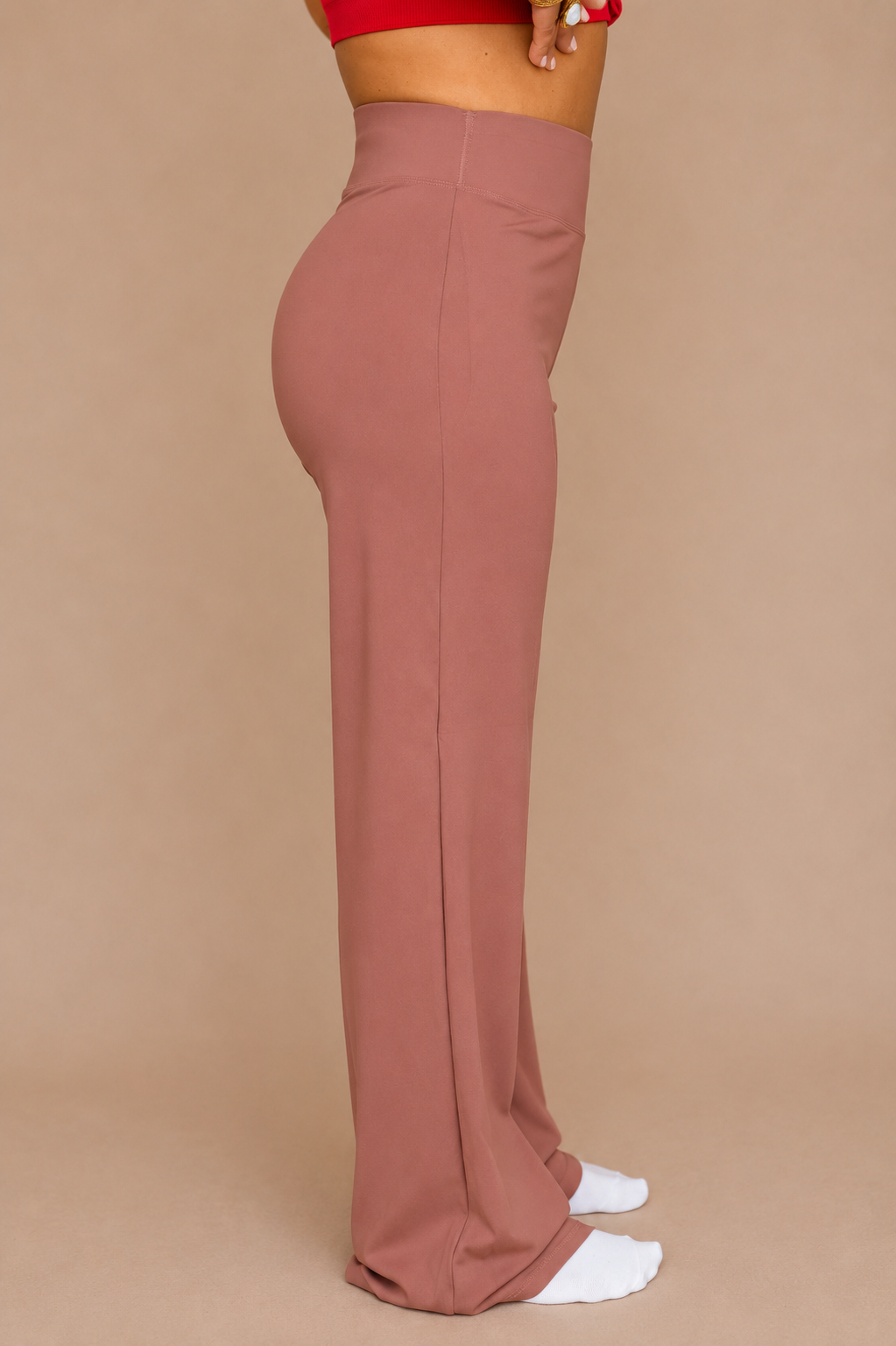 AURA LEGGINGS / BRICK RED