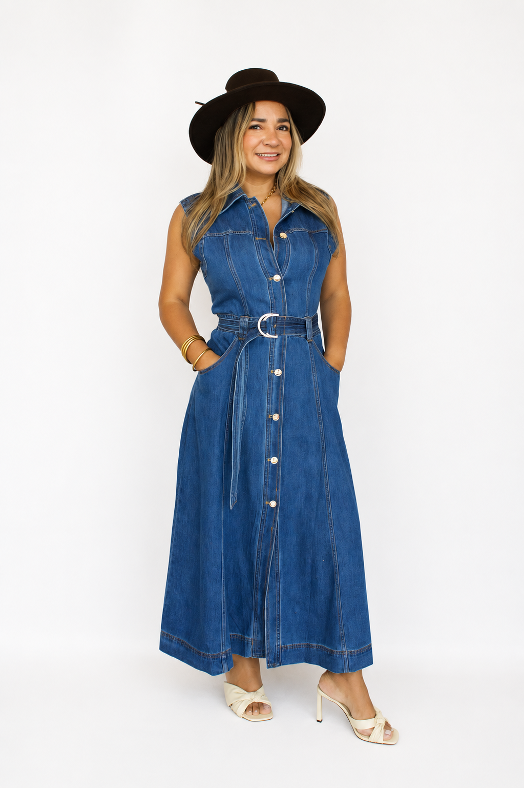 DAKOTA DENIM DRESS / DARK DENIM