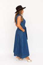 DAKOTA DENIM DRESS / DARK DENIM